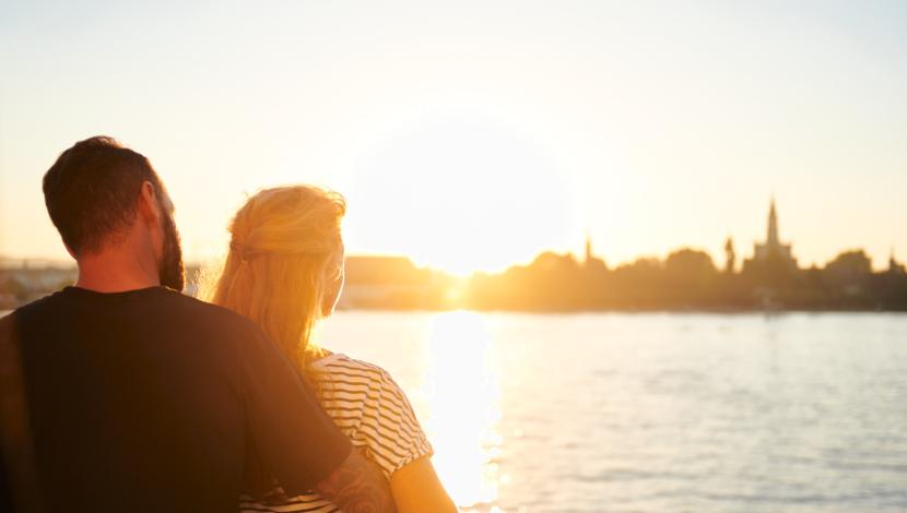 Romantische Sonnenuntergänge 